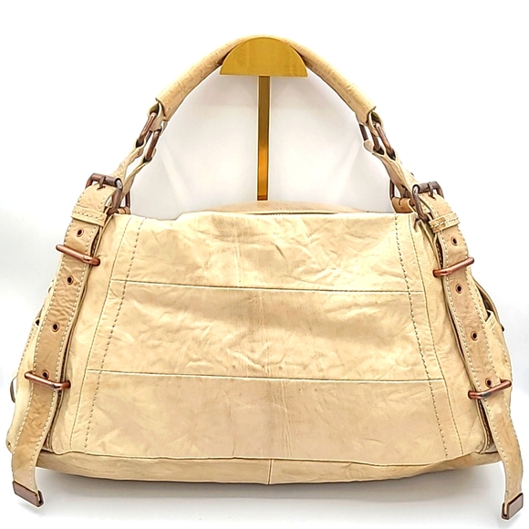BCBGMaxAzria Handbags - BCBGMaxAzria Tan Leather Handbag